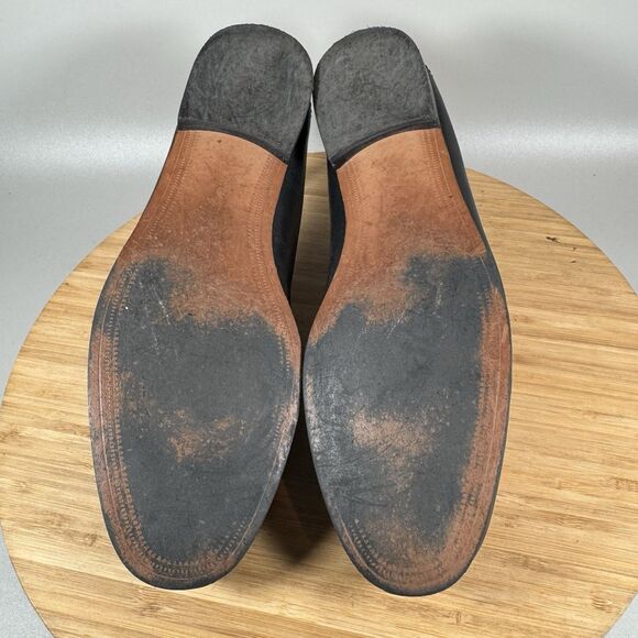 Sam Edelman Lior Horsebit Buckle‎ Loafers Womens 7.5 Black Snake Leather Shoes - Picture 6 of 8